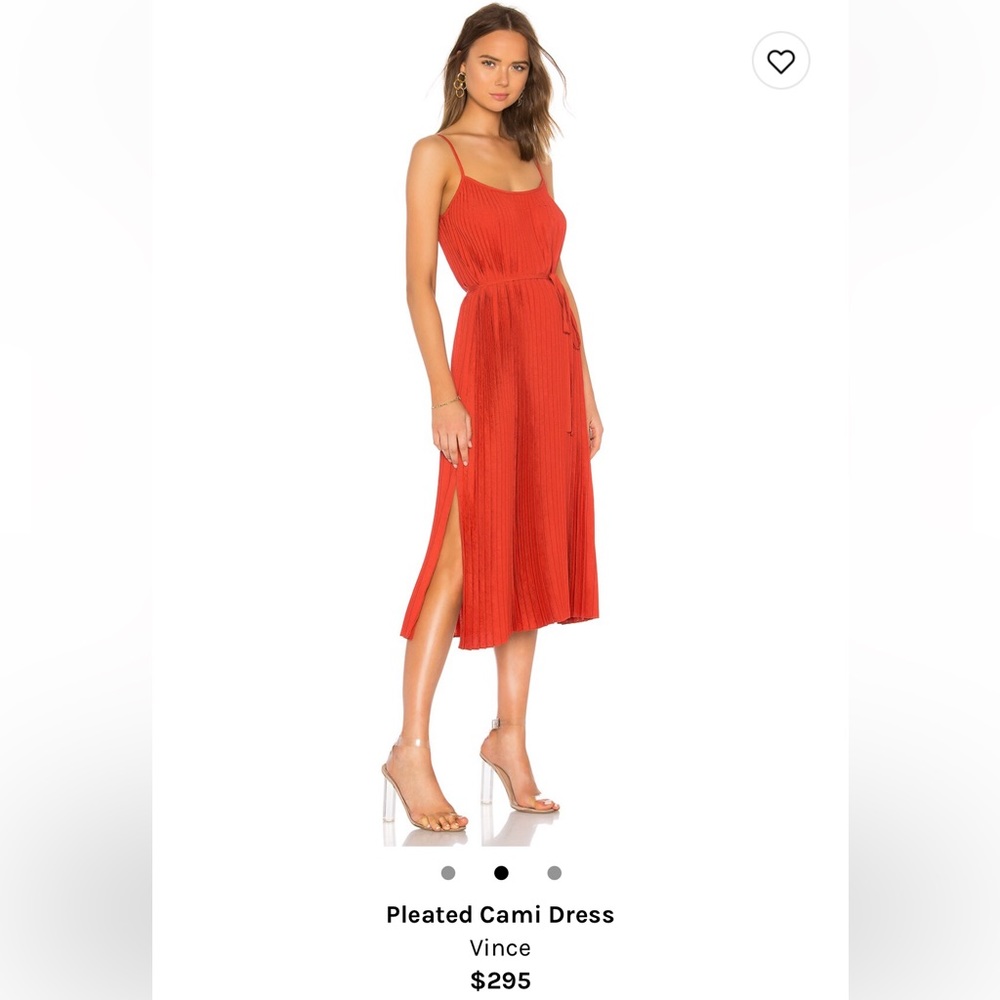 Vince Pleated Cami Dress